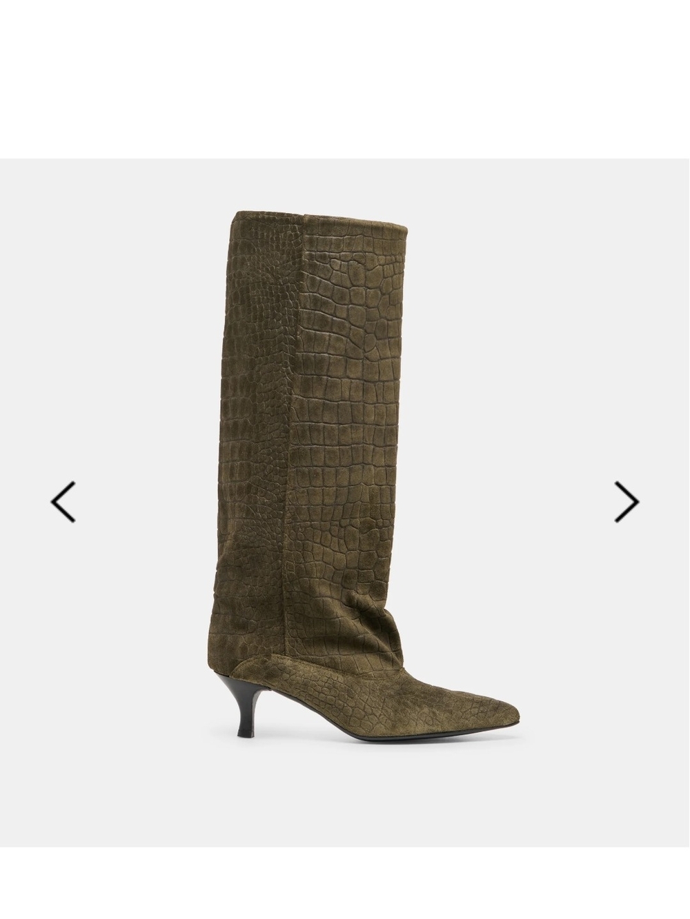 Dolce Vita Roxla Olive Suede Boot